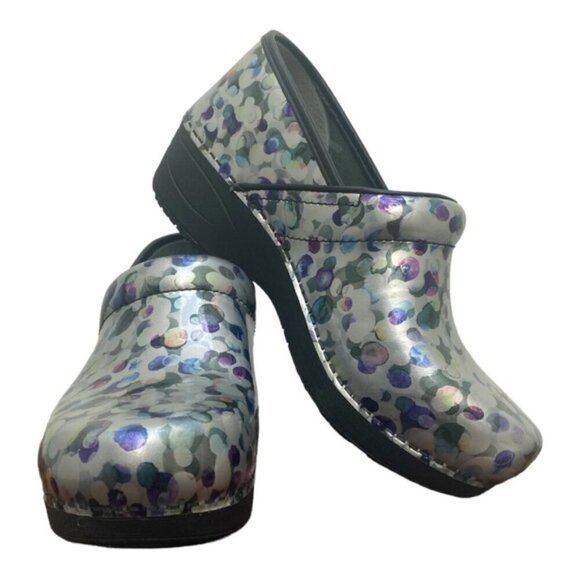 Dansko New Women's XP 2.0 Clogs Multi-dot Patent size 38 - Picture 3 of 13